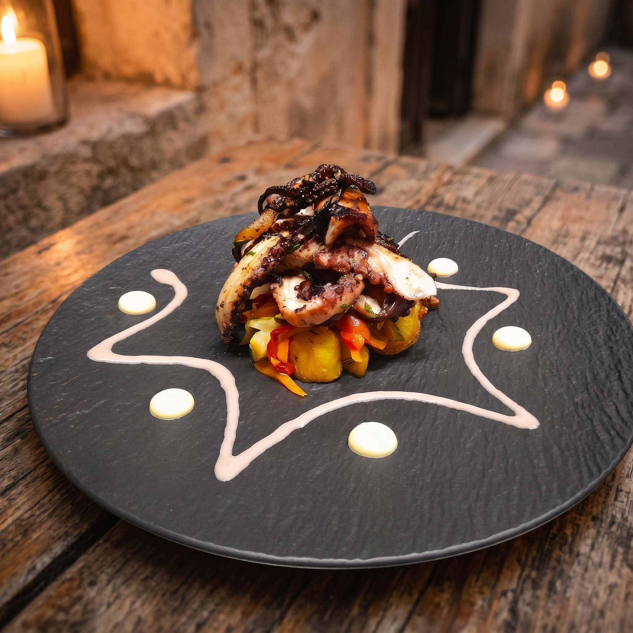 Hoba iz Gradikulih — grilled octopus